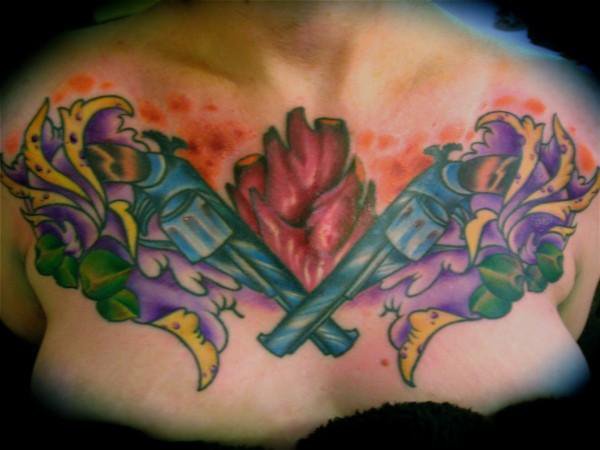 chest piece tattoo. Chest Piece by Sean Wright